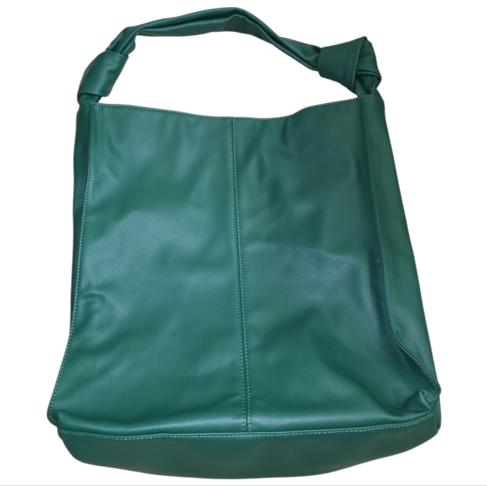 Anthropologie Urban Originals North South Knotted Tote In Green Magnetic Closure - Picture 7 of 12